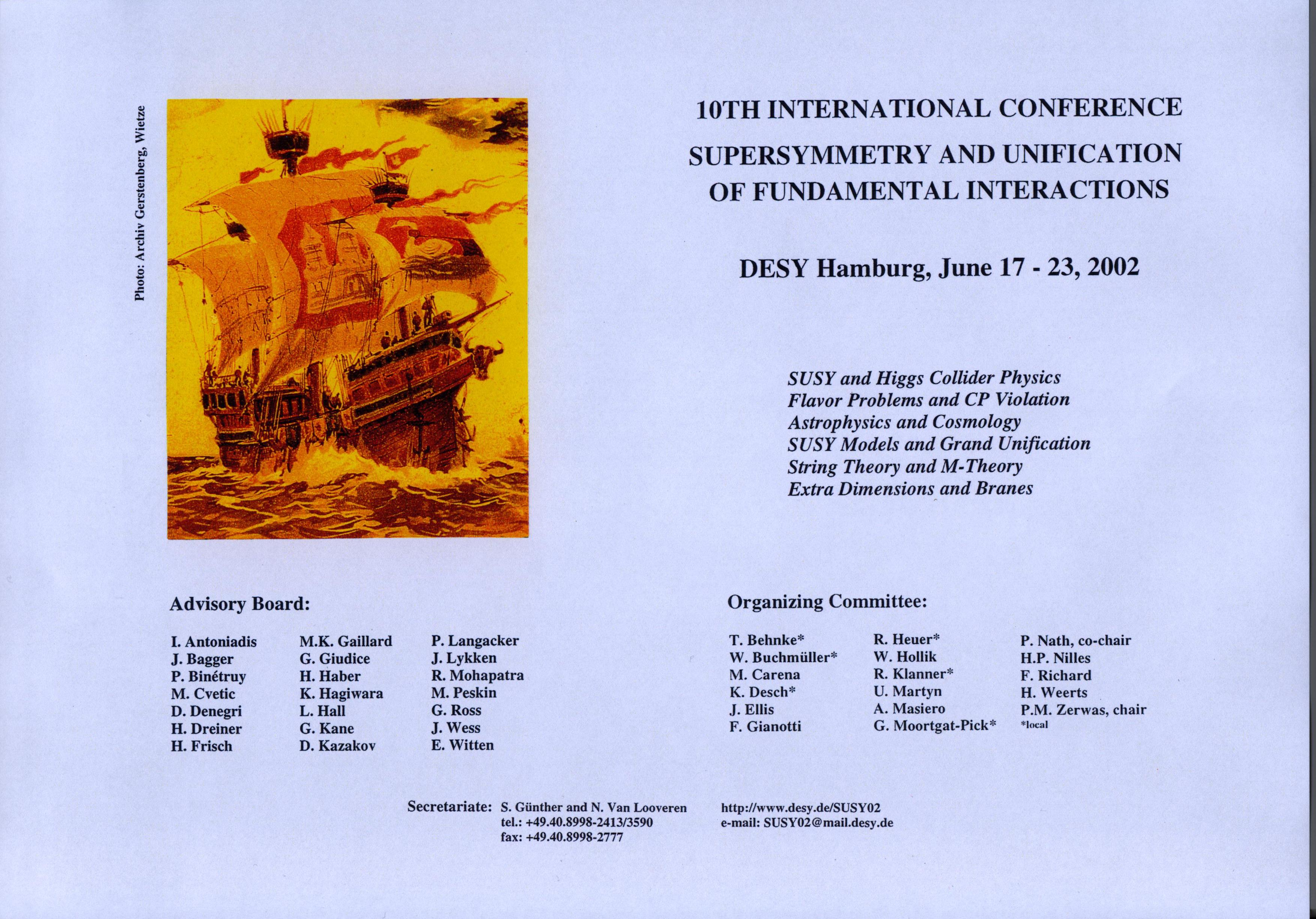 poster of susy02 conference